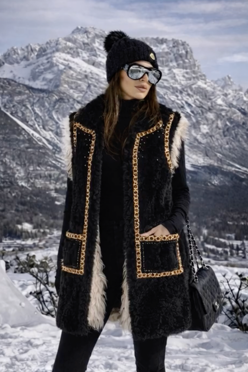 GIADA Vegan Shearling Vest